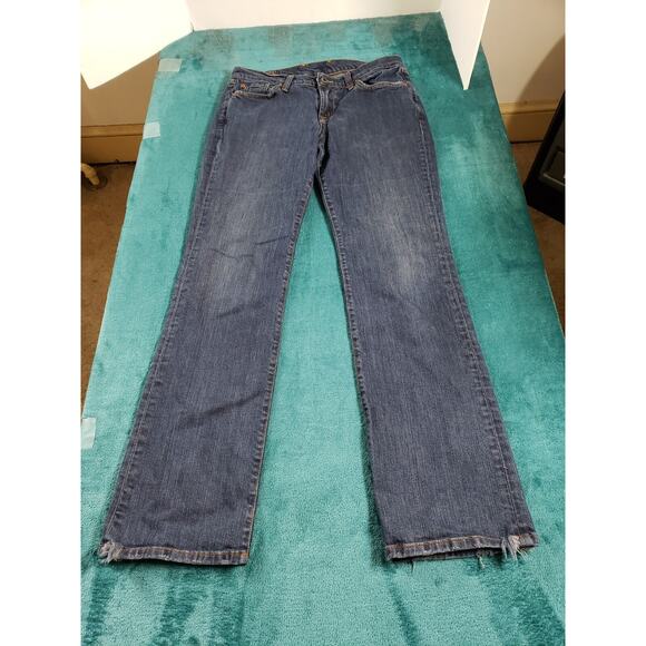 Lucky Brand Jeans Size 8 Womens Blue Pants Stretch Easy Rider Straight USA - Picture 1 of 14